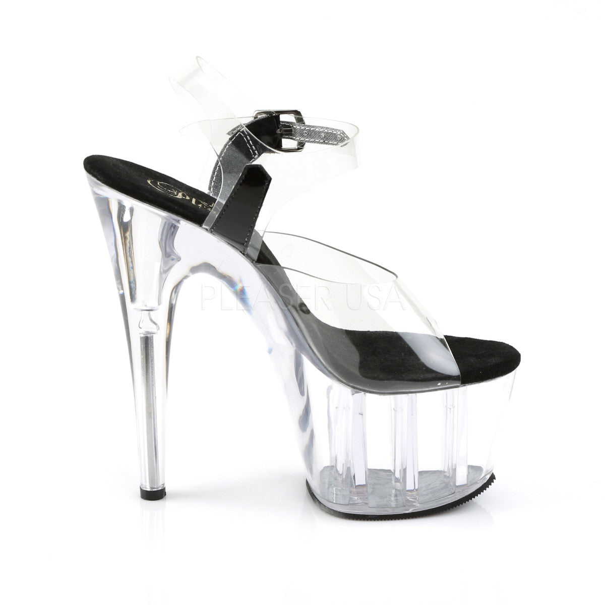 Pleaser ADORE-708 Clear Exotic Dancing Sandals - Shoecup.com - 5