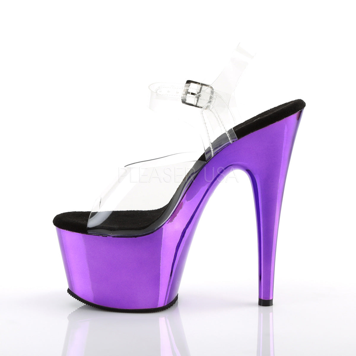 7 Inch Heel ADORE-708 Purple Chrome