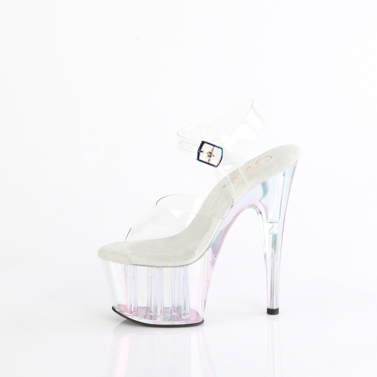 7 Inch Heel ADORE-708HT Clear Holo