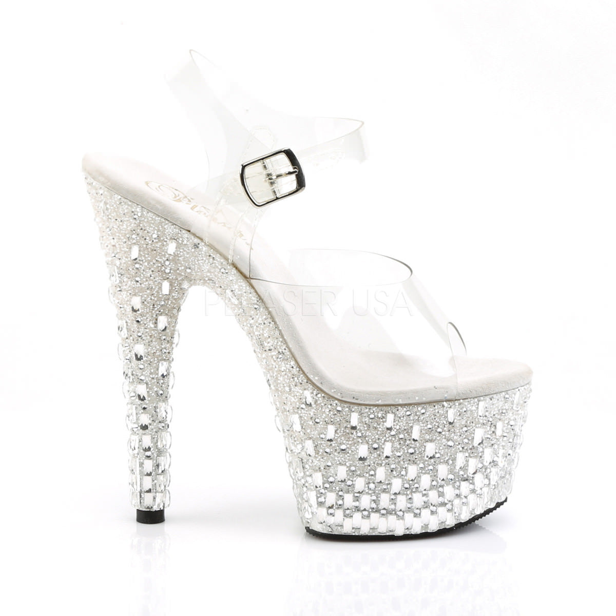 7 Inch Heel ADORE-708MR-5 Clear