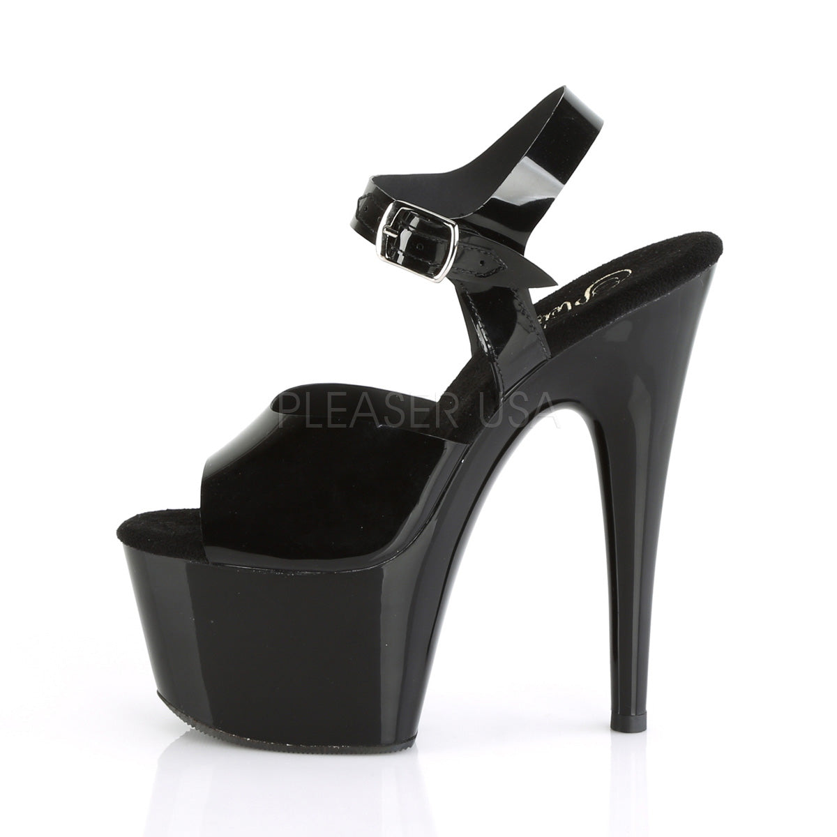 7 Inch Heel ADORE-708N Black Jelly