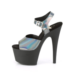 7 Inch Heel ADORE-708N-DT Pewter Hologram