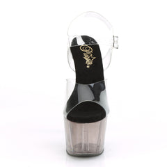 7 Inch Heel ADORE-708T Clear Smoke Tinted
