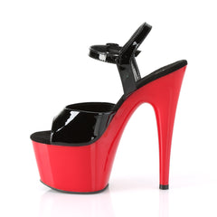 7 Inch Heel ADORE-709 Black Pat Red