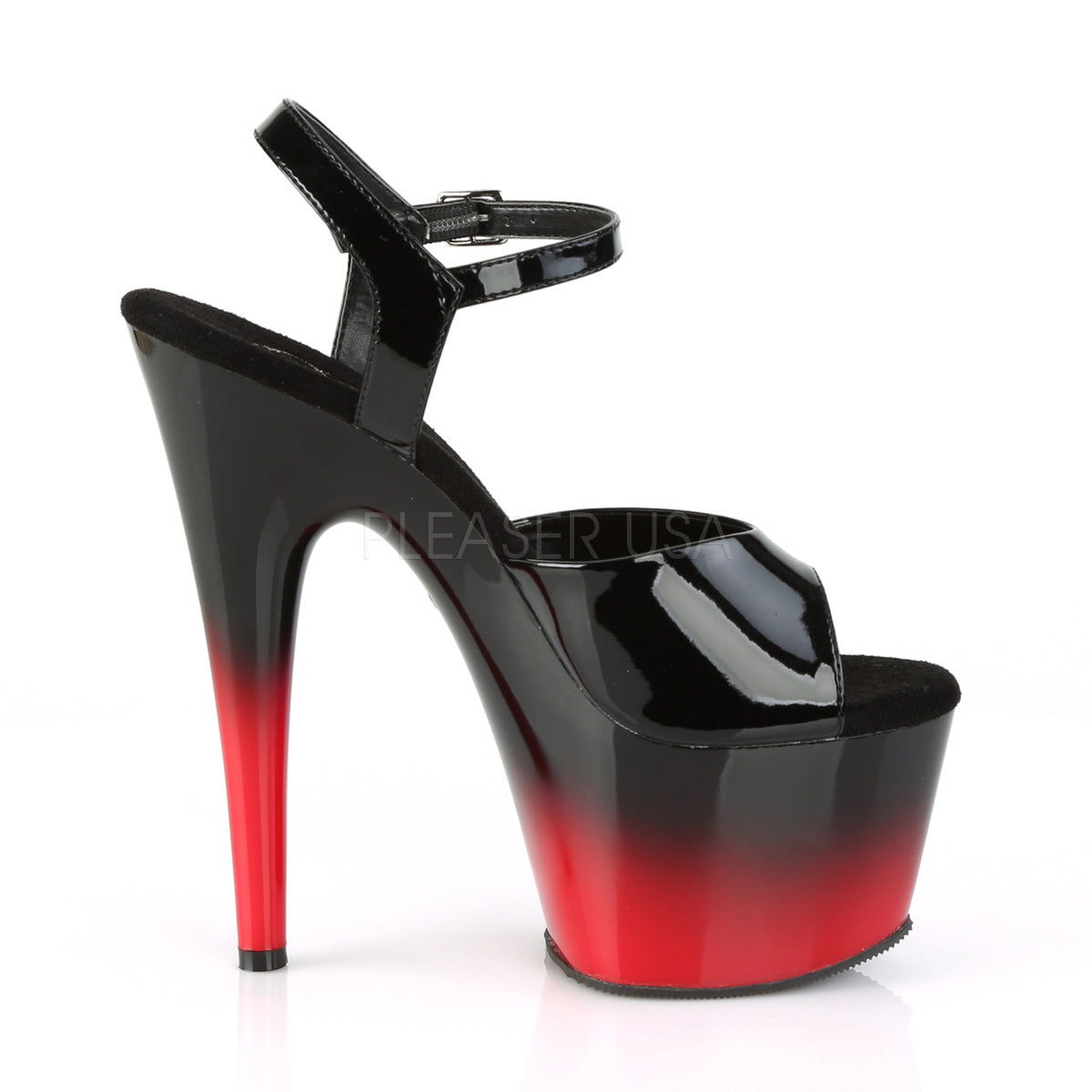 7 Inch Heel ADORE-709BR-H Black Red