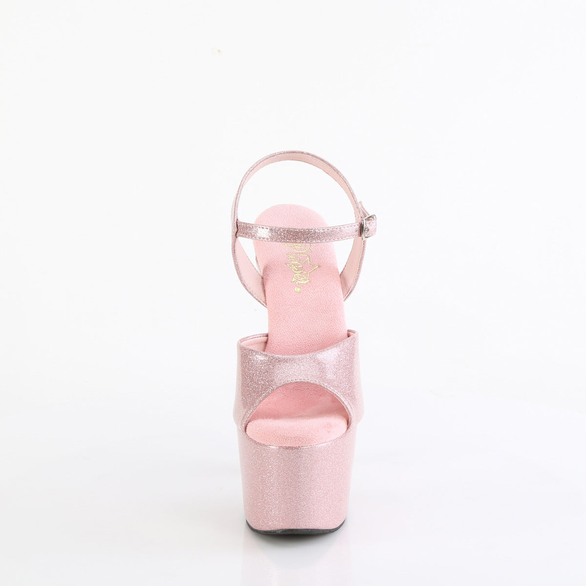 7 Inch Heel ADORE-709GP Baby Pink Glitter