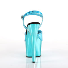 7 Inch Heel ADORE-709HGCH Turquoise Hologram