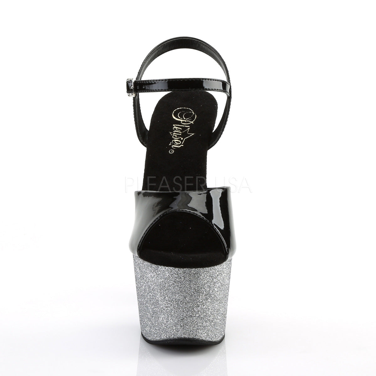 7 Inch Heel ADORE-709OMBRE Silver