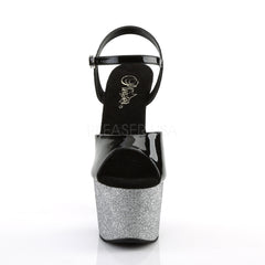 7 Inch Heel ADORE-709OMBRE Silver