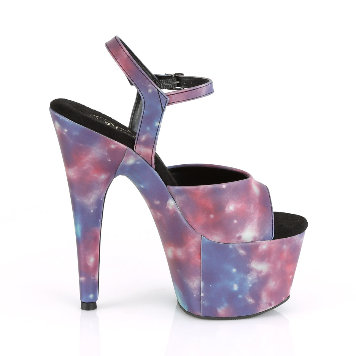 7 Inch Heel ADORE-709REFL Purple Blue Reflective