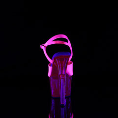 7 Inch Heel ADORE-709UVT Neon Hot Pink