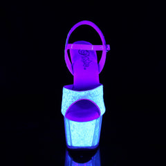 7 Inch Heel ADORE-710UVG Neon Opal Glitter