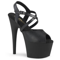 7" Heel ADORE-724 Black Pu