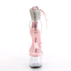 7 Inch Heel ADORE-724RS Clear Baby Pink