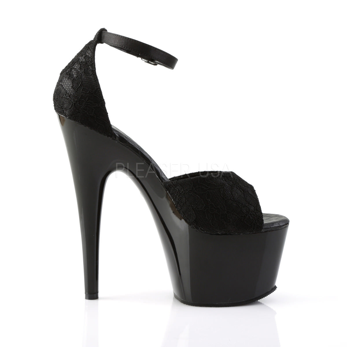 7 Inch Heel ADORE-768 Black Lace