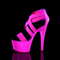 7 Inch Heel ADORE-769UV Neon Hot Pink