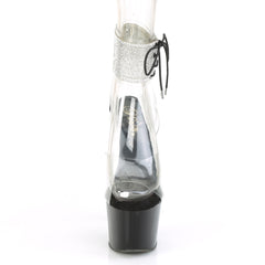7 Inch Heel ADORE-791-2RS Clear Black