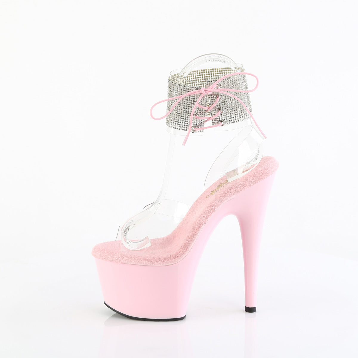 7 Inch Heel ADORE-791-2RS Clear Baby pink