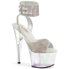 7 Inch Heel ADORE-791HTRS Silver TPU