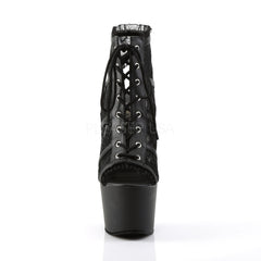 Pleaser ADORE-796LC Black Mesh Ankle Boots