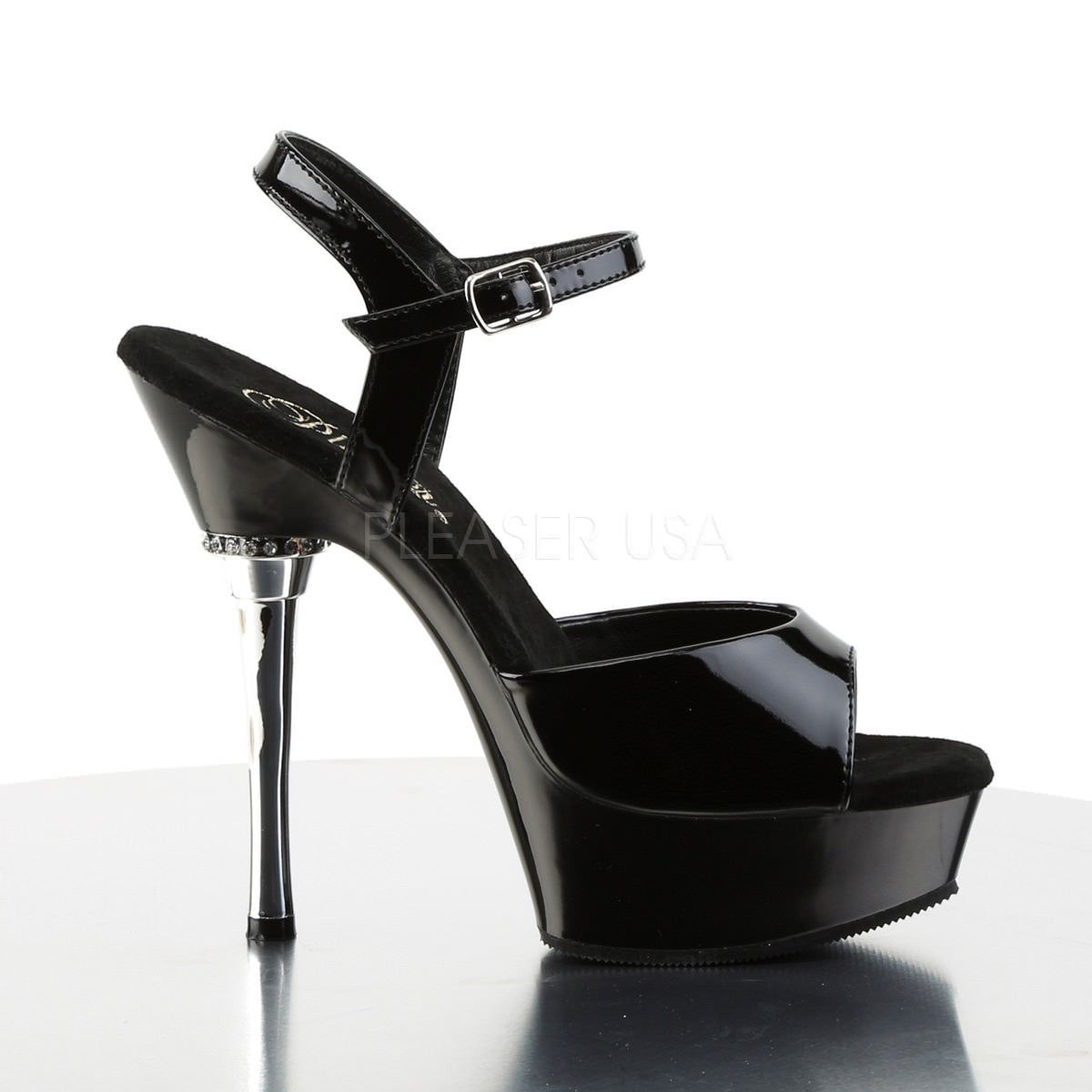 5 Inch Heel ALLURE-609 Black Patent