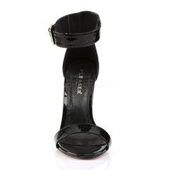 PLEASER AMUSE-10 Black Pat Ankle Strap Sandals - Shoecup.com - 2