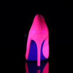 PLEASER AMUSE-20 Neon Fuchsia Pat Pumps - Shoecup.com - 4