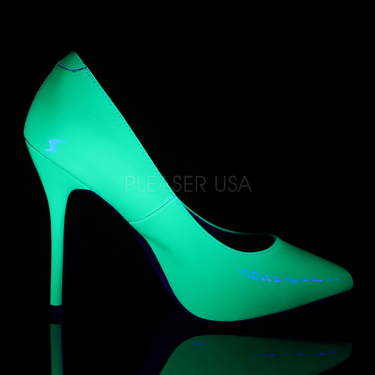 5 Inch Heel AMUSE-20 Neon Green