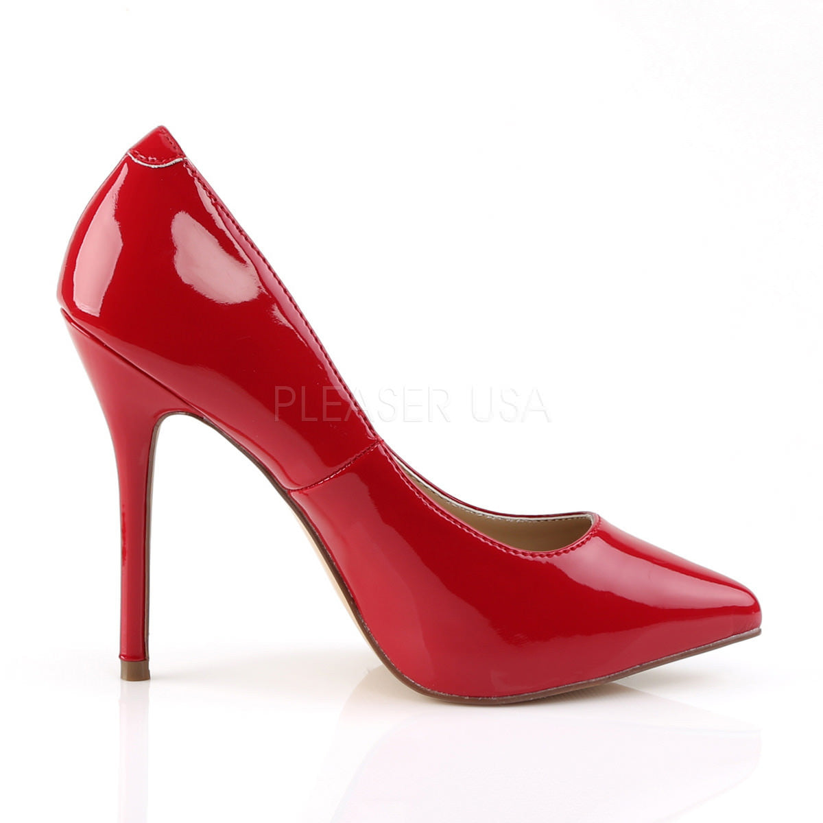 5 Inch Heel AMUSE-20 Red Pat