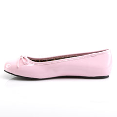 Baby Pink Color Wide Width Ballet Flat Plus Size Shoes | ANNA-01 ...
