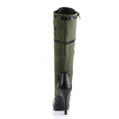 Funtasma ARENA-2022 Women's Army Green Canvas Knee High Military Boots