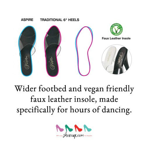 Pleaser ASPIRE-609 White Ankle Strap Sandals - Shoecup.com - 6