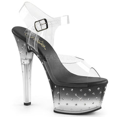 6" Heel ASPIRE-608STD Black Clear