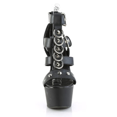 6 Inch Heel ASPIRE-658 Black Faux Leather