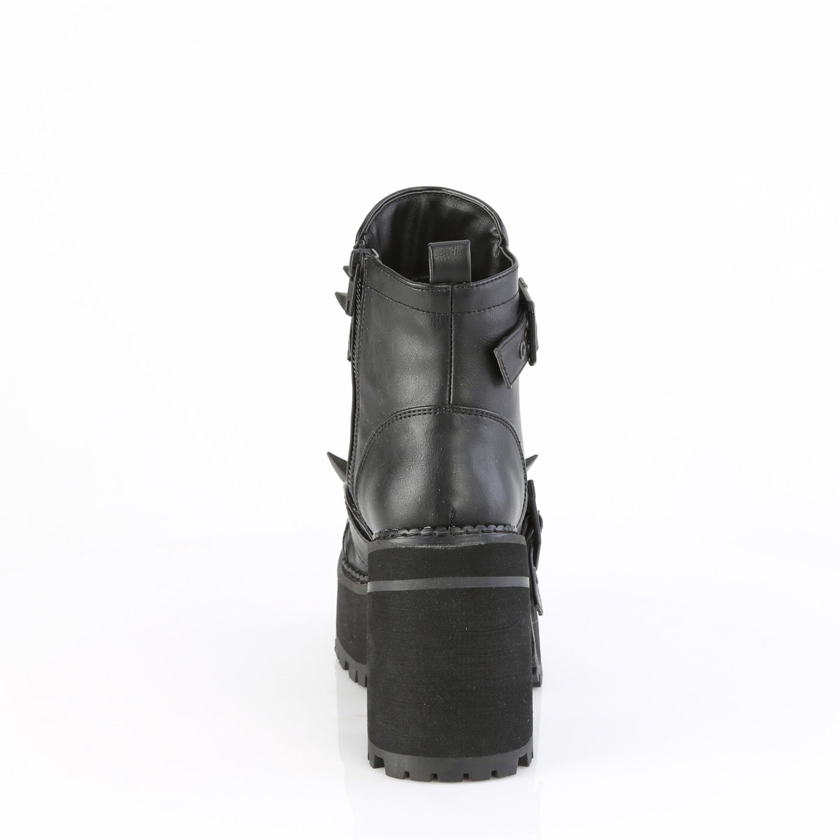 4 Inch Heel ASSAULT-72 Black Vegan Leather