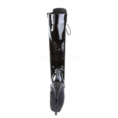 DEVIOUS BALLET-2020 Black Pat Extreme Ballerina Knee High Boots