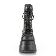 4 Inch Platform BEAR-265 Black Vegan Leather