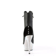 6 Inch Heel BEJEWELED-1016-6 Black PU