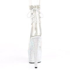 7 Inch Heel BEJEWELED-1018C-2RS Clear-Silver Rhinestone