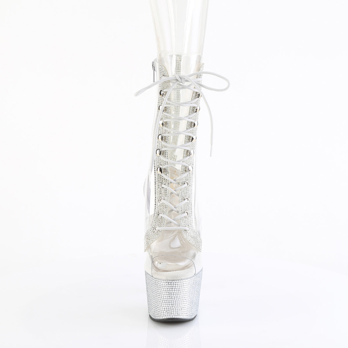 7 Inch Heel BEJEWELED-1021C-2 Clear Rhinestone