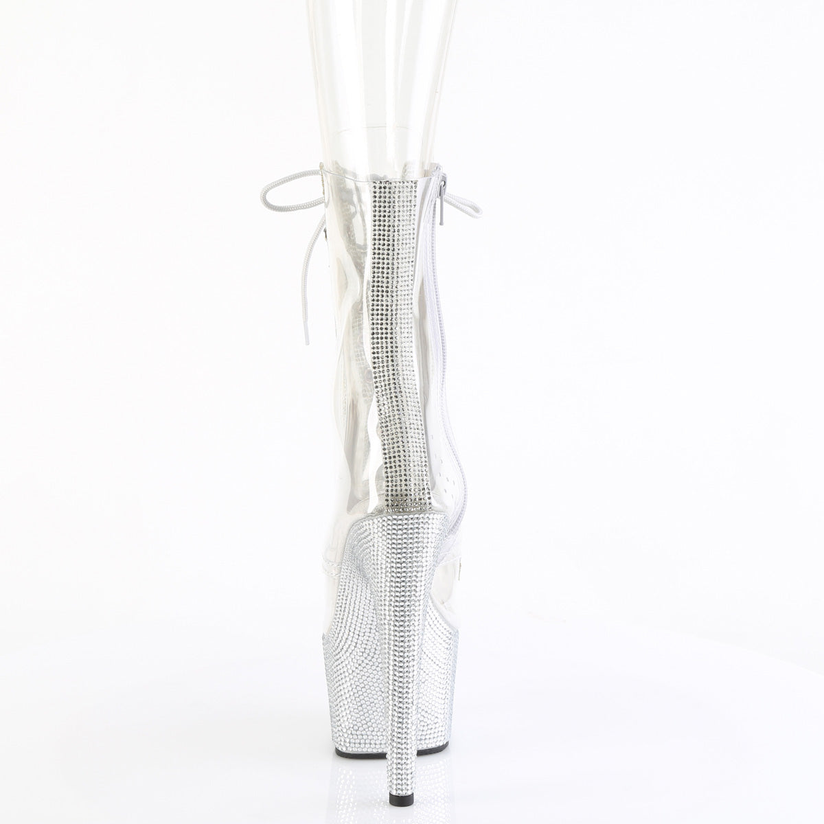 7 Inch Heel BEJEWELED-1021C-2 Clear Rhinestone