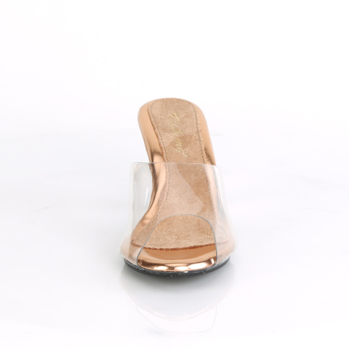 3 Inch Heel BELLE-301 Clear Rose Gold