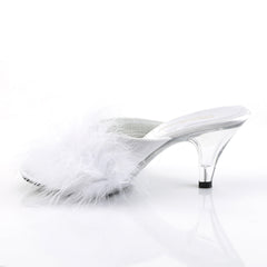 Fabulicious BELLE-301F White Fur Sandals