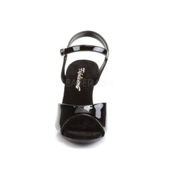 Fabulicious BELLE-309 Black Ankle Strap Sandals