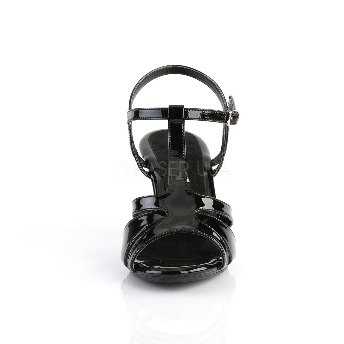 Fabulicious BELLE-322 Black T-Strap Sandal