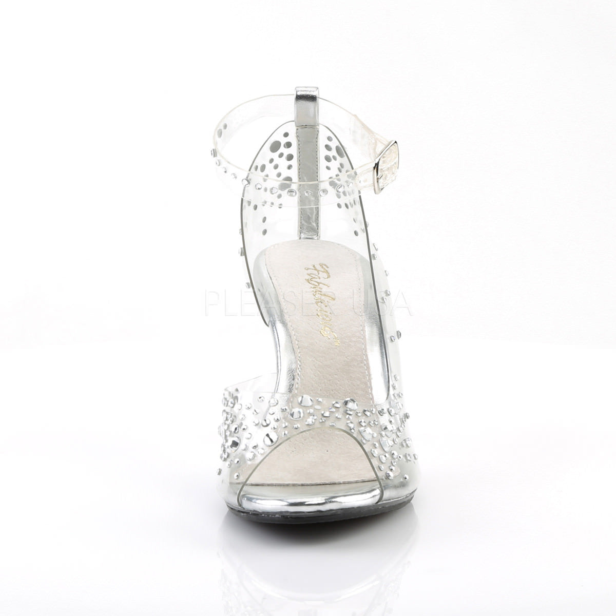 Ellie Shoes E-305-Vanity 3 Inch Heel Womans Clear Mule Clear / 14 -  Walmart.com