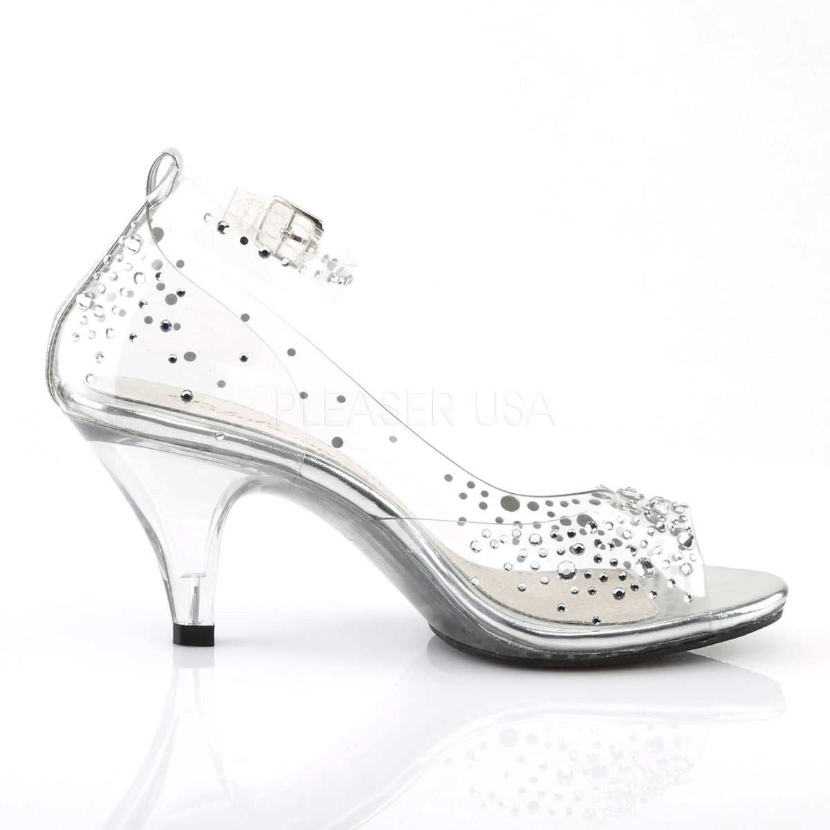 wedding glass heels