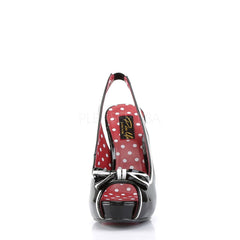 Pin Up Couture BETTIE-05 Black Patent Slingback Sandals - Shoecup.com - 4