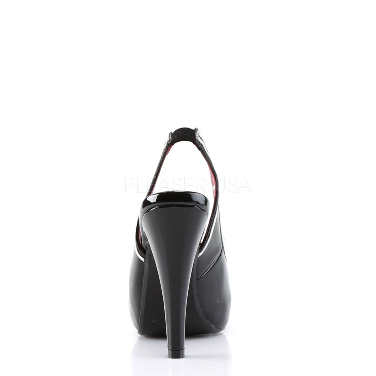 Pin Up Couture BETTIE-05 Black Patent Slingback Sandals - Shoecup.com - 5