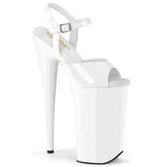 10 Inch Heel BEYOND-009 White Patent
